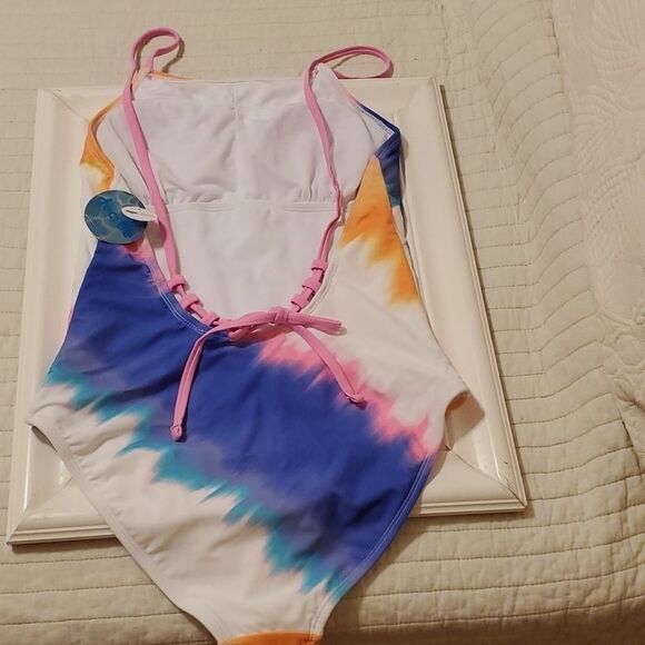 NWT Decree tie dyed one piece swimsuit size Medium - Picture 3 of 9